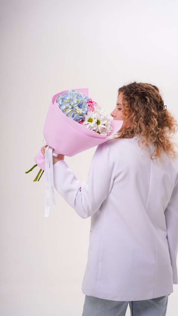 Букет "Нежный персик"