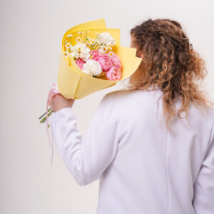 Монобукет хризантем