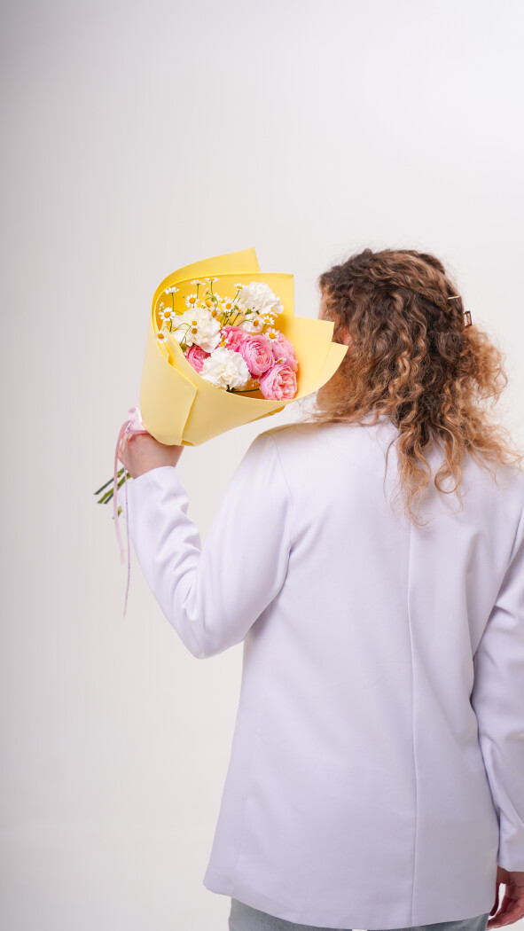 Монобукет хризантем